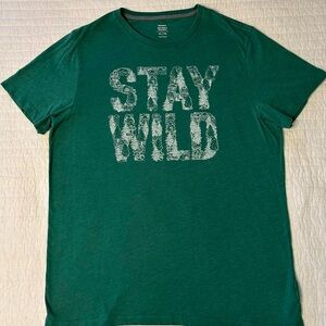 Old Navy Green “Stay Wild” Graphic Tee